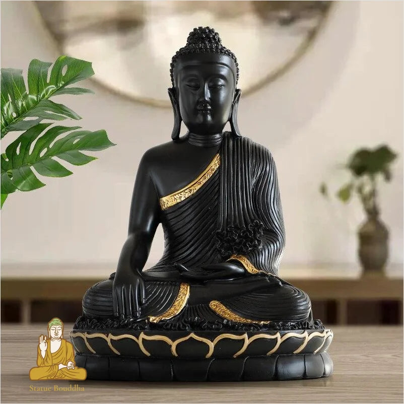 Statue Bouddha Noir